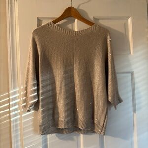 Sioni Shimmering Beige Sweater